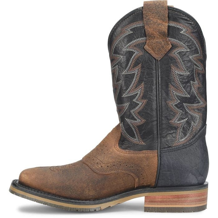 DOUBLE H Boots Double H Men's Brown & Black Laidlaw Western Work Boots DH4678