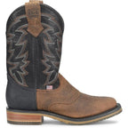 DOUBLE H Boots Double H Men's Brown & Black Laidlaw Western Work Boots DH4678