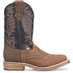 DOUBLE H Boots Double H Men's Brown Crockett Western Work Boots DH4673