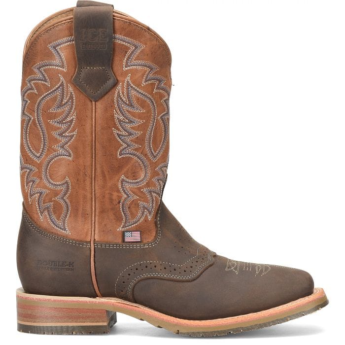 DOUBLE H Boots Double H Men's Brown Fernandez Western Work Boots DH4669