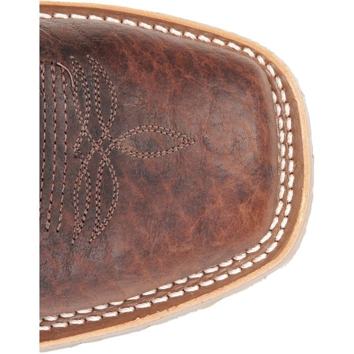 DOUBLE H Boots Double H Men's Brown & Tan Graham Steel Toe Western Work Boots DH5305