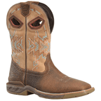 DOUBLE H Boots Double H Men's Clem Phantom Rider Brown Square Toe Roper Boots DH5361