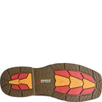 DOUBLE H Boots Double H Men's Clem Phantom Rider Brown Square Toe Roper Boots DH5361