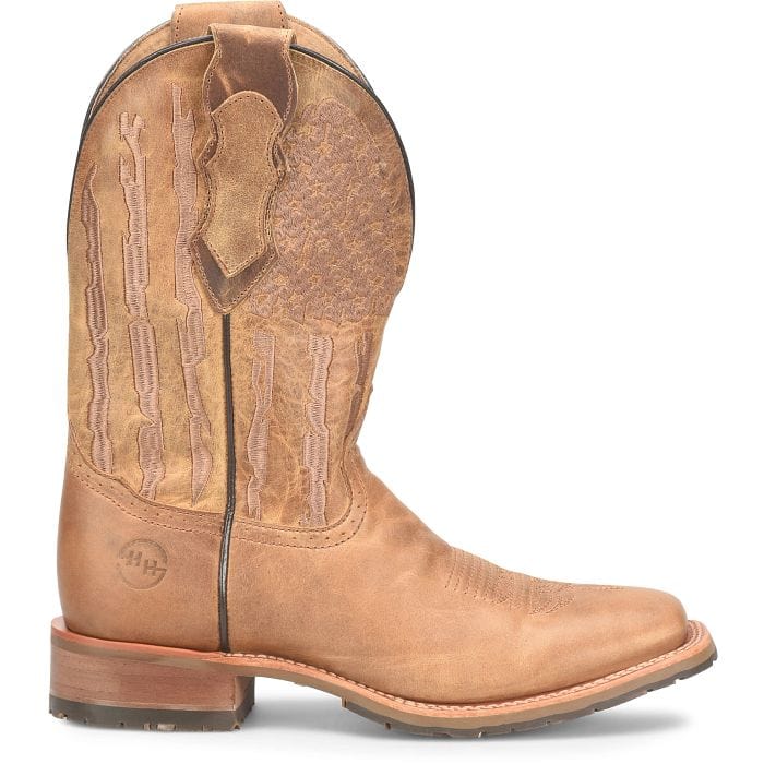 Double H Men's Covada Medium Brown Square Toe Western Boots DH7033