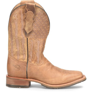 DOUBLE H Boots Double H Men's Covada Medium Brown Square Toe Western Boots DH7033