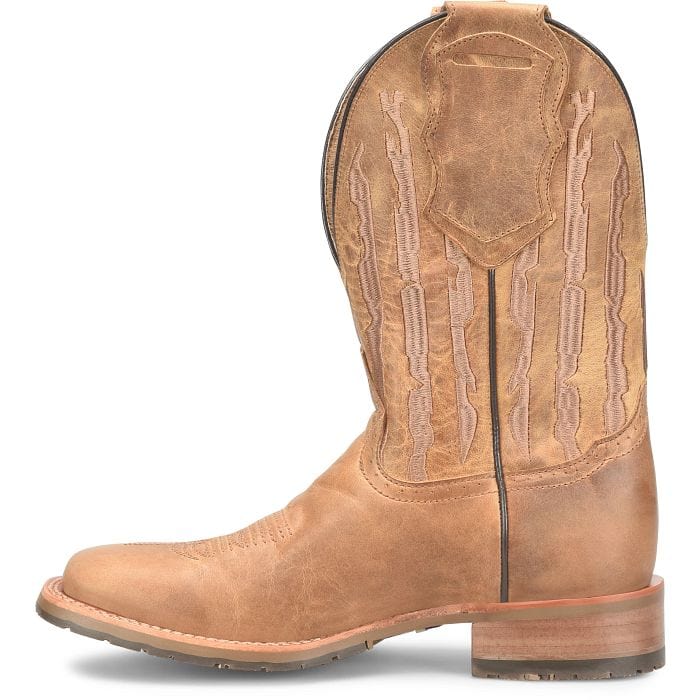 DOUBLE H Boots Double H Men's Covada Medium Brown Square Toe Western Boots DH7033