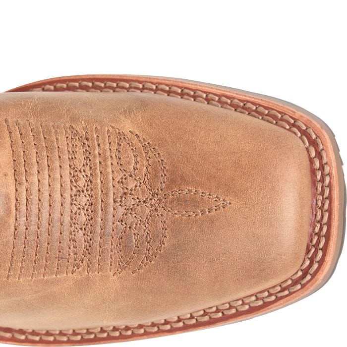 DOUBLE H Boots Double H Men's Covada Medium Brown Square Toe Western Boots DH7033