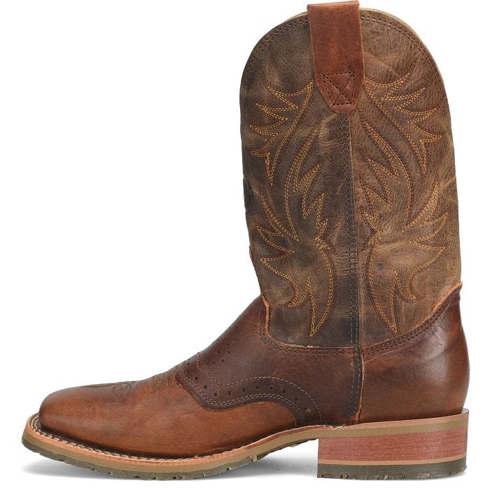 DOUBLE H Boots Double H Men's Dark Brown Feller Western Boot DH4653