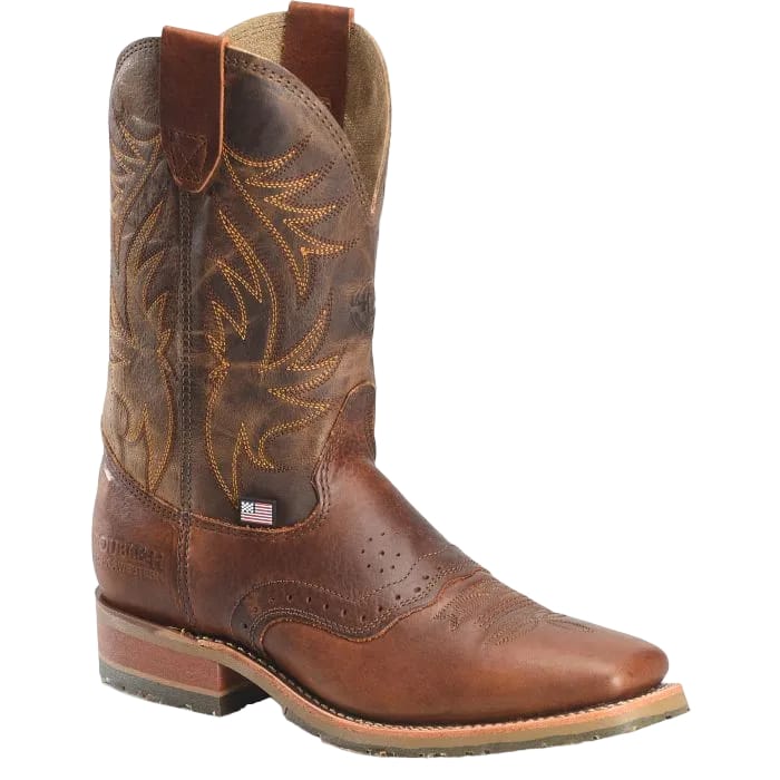 DOUBLE H Boots Double H Men's Dark Brown Feller Western Boot DH4653