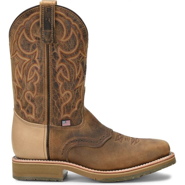 超希少★Durst Duca ダースト デュカ ヴィンテージ イタリア製35mm Double H Men's Dwight Brown Steel Toe Work Boots DH3567