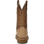 DOUBLE H Boots Double H Men's Dwight Brown Steel Toe Work Boots DH3567