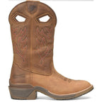 DOUBLE H Boots Double H Men's Feudal Dark Brown Round Toe Work Boots DH5421