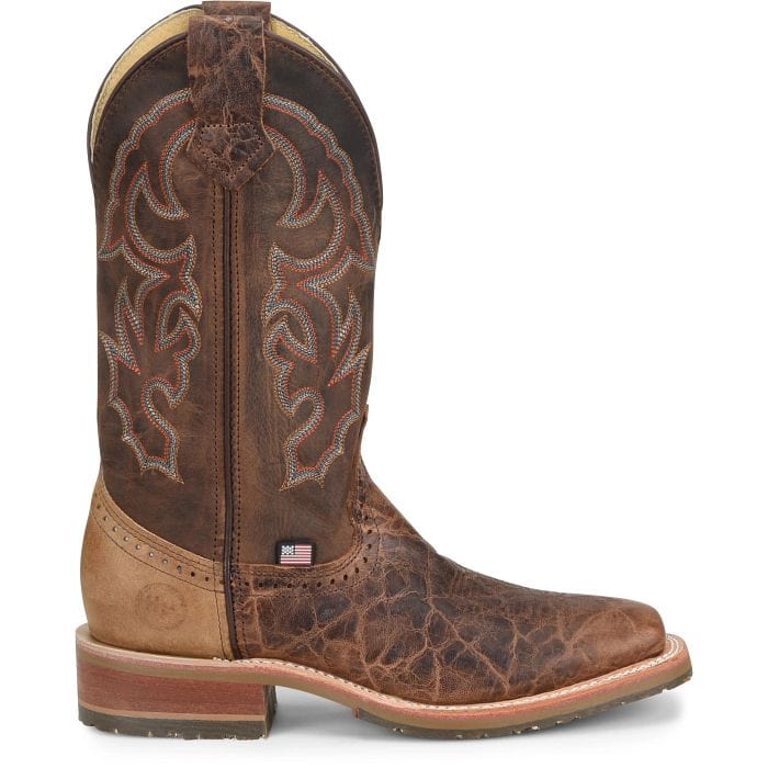 Double H Men's Harshaw Brown Square Toe Work Boots DH4645