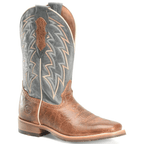 DOUBLE H Boots Double H Men's Leland Blue Square Toe Western Boots DH7026