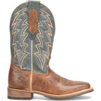 DOUBLE H Boots Double H Men's Leland Blue Square Toe Western Boots DH7026
