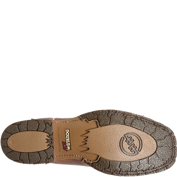 DOUBLE H Boots Double H Men's Leland Blue Square Toe Western Boots DH7026