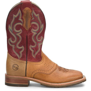 DOUBLE H Boots Double H Men's Odie Red Square Toe Work Boots DH8556