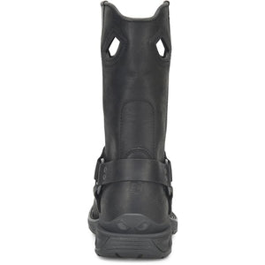 DOUBLE H Boots Double H Men's Phantom Rider Longranch Black Square Toe Harness Roper Boots DH5431