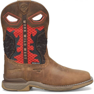 DOUBLE H Boots Double H Men's Phantom Rider Purge Red Waterproof Composite Toe Work Boots DH5391