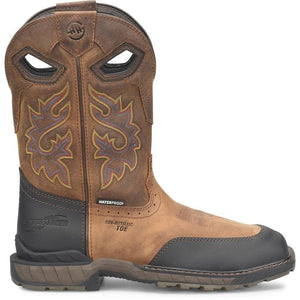 DOUBLE H Boots Double H Men's Phantom Rider Rebuke Dark Brown Waterproof Composite Toe Work Boots DH5397