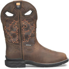 DOUBLE H Boots Double H Men's Phantom Rider Redeemer Metguard Brown Composite Toe Waterproof Work Boots DH5379