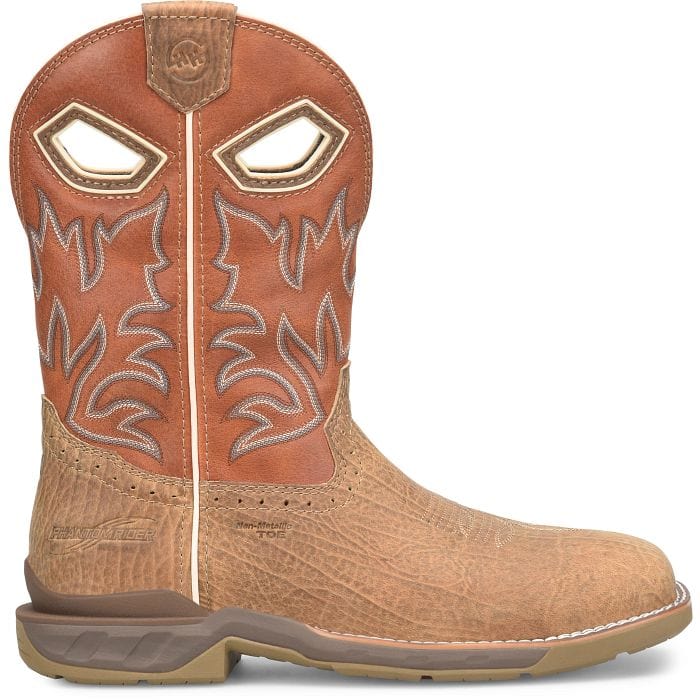 DOUBLE H Boots Double H Men's Phantom Rider Requiem Tan Composite Toe Roper Boots DH5377