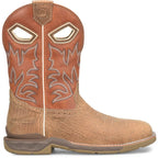 DOUBLE H Boots Double H Men's Phantom Rider Requiem Tan Composite Toe Roper Boots DH5377