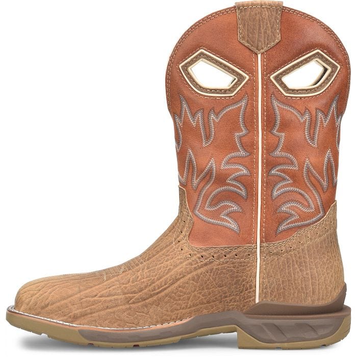 DOUBLE H Boots Double H Men's Phantom Rider Requiem Tan Composite Toe Roper Boots DH5377