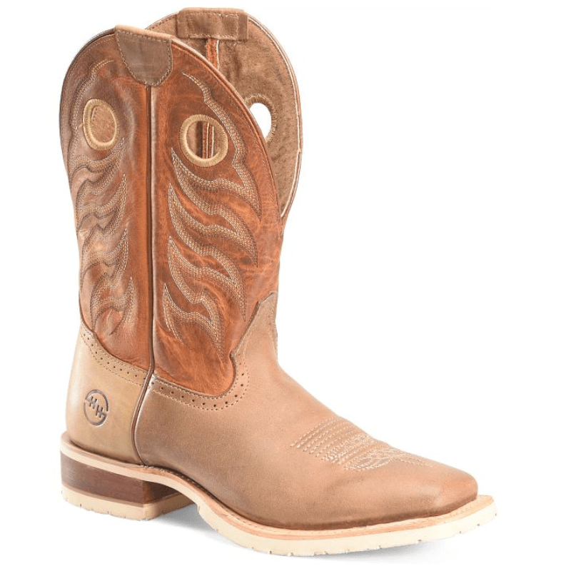 DOUBLE H Boots Double H Men's Phantom Rider Thatcher Brown Square Toe Work Boots DH7028