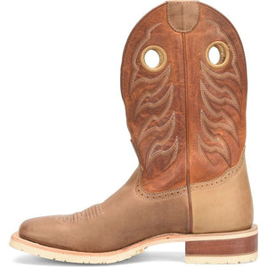 DOUBLE H Boots Double H Men's Phantom Rider Thatcher Brown Square Toe Work Boots DH7028
