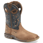 DOUBLE H Boots Double H Men's Phantom Rider Troy Blue Composite Toe Roper Boots DH5357