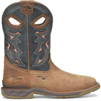 DOUBLE H Boots Double H Men's Phantom Rider Troy Blue Composite Toe Roper Boots DH5357
