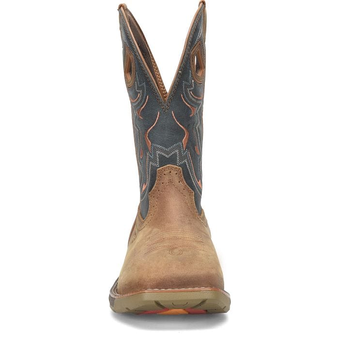 DOUBLE H Boots Double H Men's Phantom Rider Troy Blue Composite Toe Roper Boots DH5357