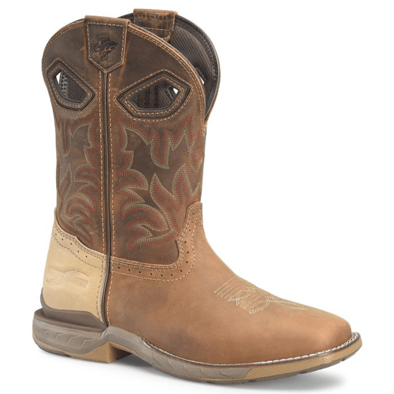 DOUBLE H Boots Double H Men's Phantom Rider Veil Brown Square Toe Work Boots DH5387