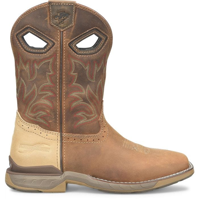 DOUBLE H Boots Double H Men's Phantom Rider Veil Brown Square Toe Work Boots DH5387