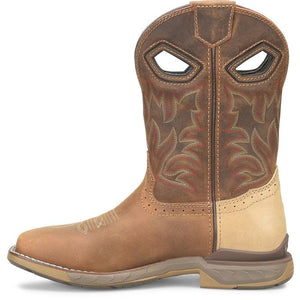 DOUBLE H Boots Double H Men's Phantom Rider Veil Brown Square Toe Work Boots DH5387