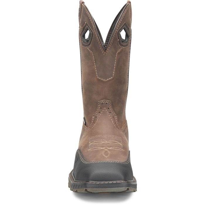 DOUBLE H Boots Double H Men's Phantom Rider Visor Dark Brown Waterproof Composite Toe Work Boots DH5396