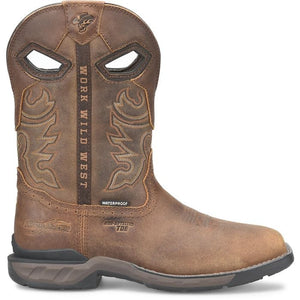 DOUBLE H Boots Double H Men's Phantom Rider Wilmore Brown Composite Toe Roper Work Boots DH5370