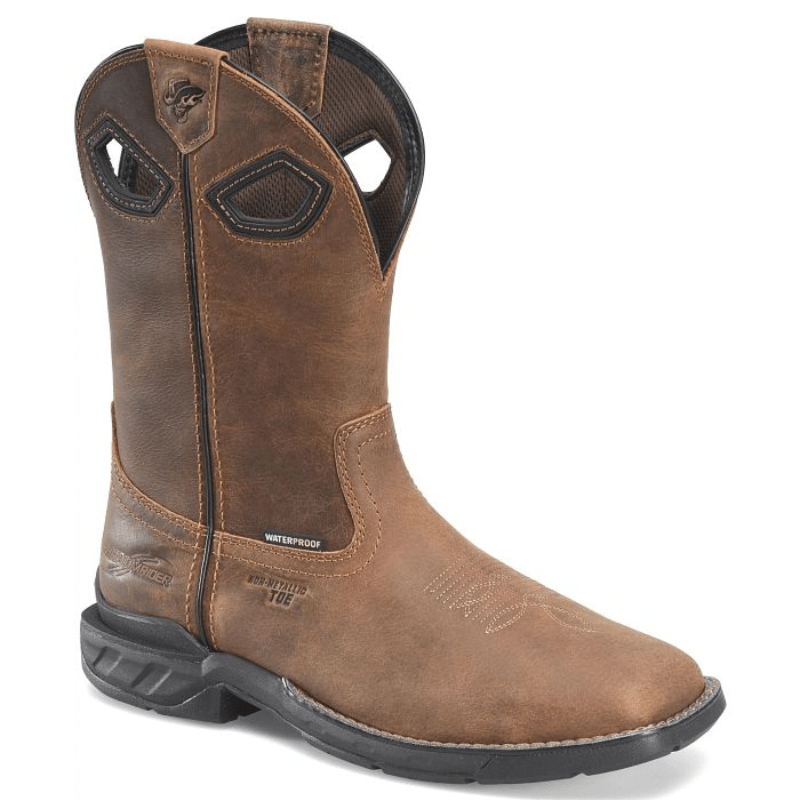 DOUBLE H Boots Double H Men's Phantom Rider Zane Brown Composite Toe Roper Work Boots DH5367