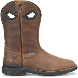 DOUBLE H Boots Double H Men's Phantom Rider Zane Brown Composite Toe Roper Work Boots DH5367