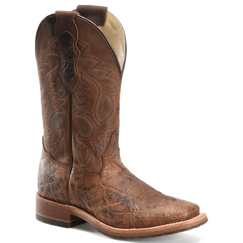 DOUBLE H Boots Double H Men's Pick Pocket Bregman Brown Square Toe Work Boots DH8645