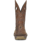 DOUBLE H Boots Double H Men's Portal Phantom Rider Brown Square Toe Roper Boots DH5382