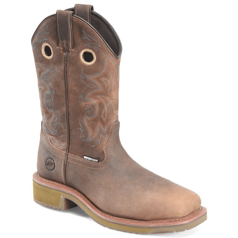 DOUBLE H Boots Double H Men's Roy Brown Composite Toe Waterproof Work Boots DH5246