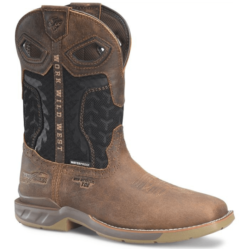 DOUBLE H Boots Double H Men's Zenon Phantom Rider Brown Composite Toe Waterproof Roper Work Boots DH5366