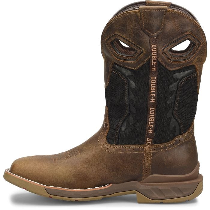 DOUBLE H Boots Double H Men's Zenon Phantom Rider Brown Composite Toe Waterproof Roper Work Boots DH5366