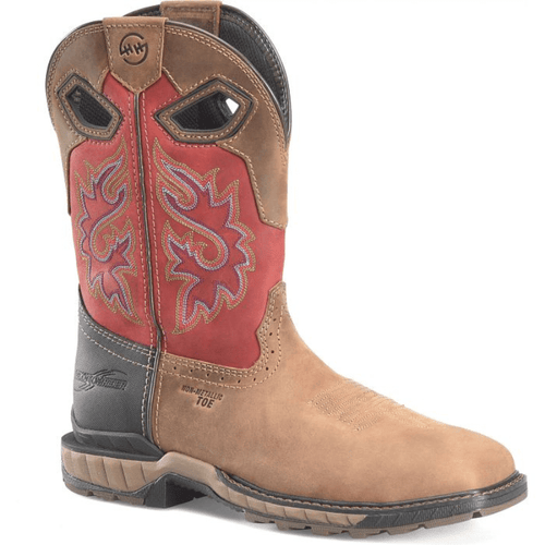 Double H Symbol Dark Brown Waterproof Composite Toe Work Boots