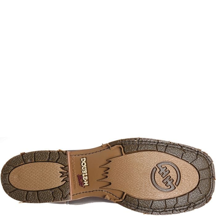 DOUBLE H Boots Double H Women's Grace Brown Square Toe Work Boots DH7030