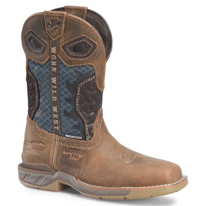 DOUBLE H Boots Double H Women's Phantom Rider Watcher Blue Waterproof Composite Toe Work Boots DH5392