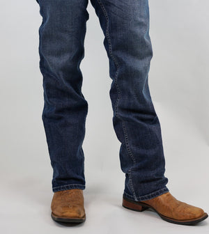 Drover Cowboy Threads Jeans Denim Jeans - Badlands Fit - STRETCH Fabric, Slim, Low-Rise, Straight Leg, Boot Cut (Mid Wash & Faded)
