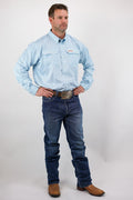 Drover Cowboy Threads Jeans Denim Jeans - Badlands Fit - STRETCH Fabric, Slim, Low-Rise, Straight Leg, Boot Cut (Mid Wash & Faded)